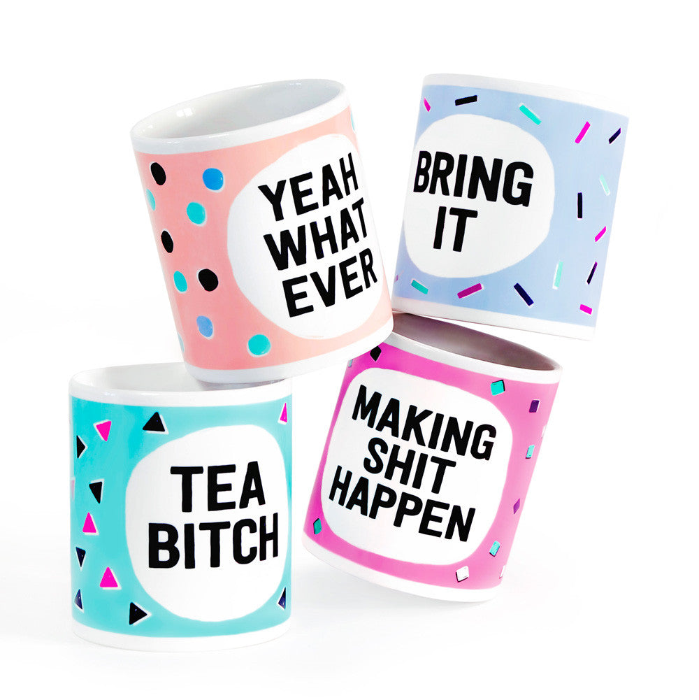 Geometric Funny Mugs