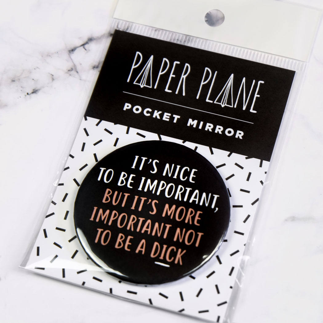 funny Pocket Mirror/Badge/Bottle Opener gift
