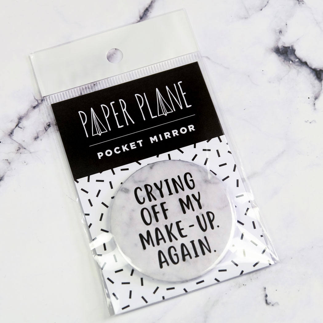 marble slogan Pocket Mirror/Badge/Bottle Opener