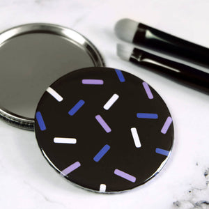 Confetti print Pocket Mirror/Badge/Bottle Opener