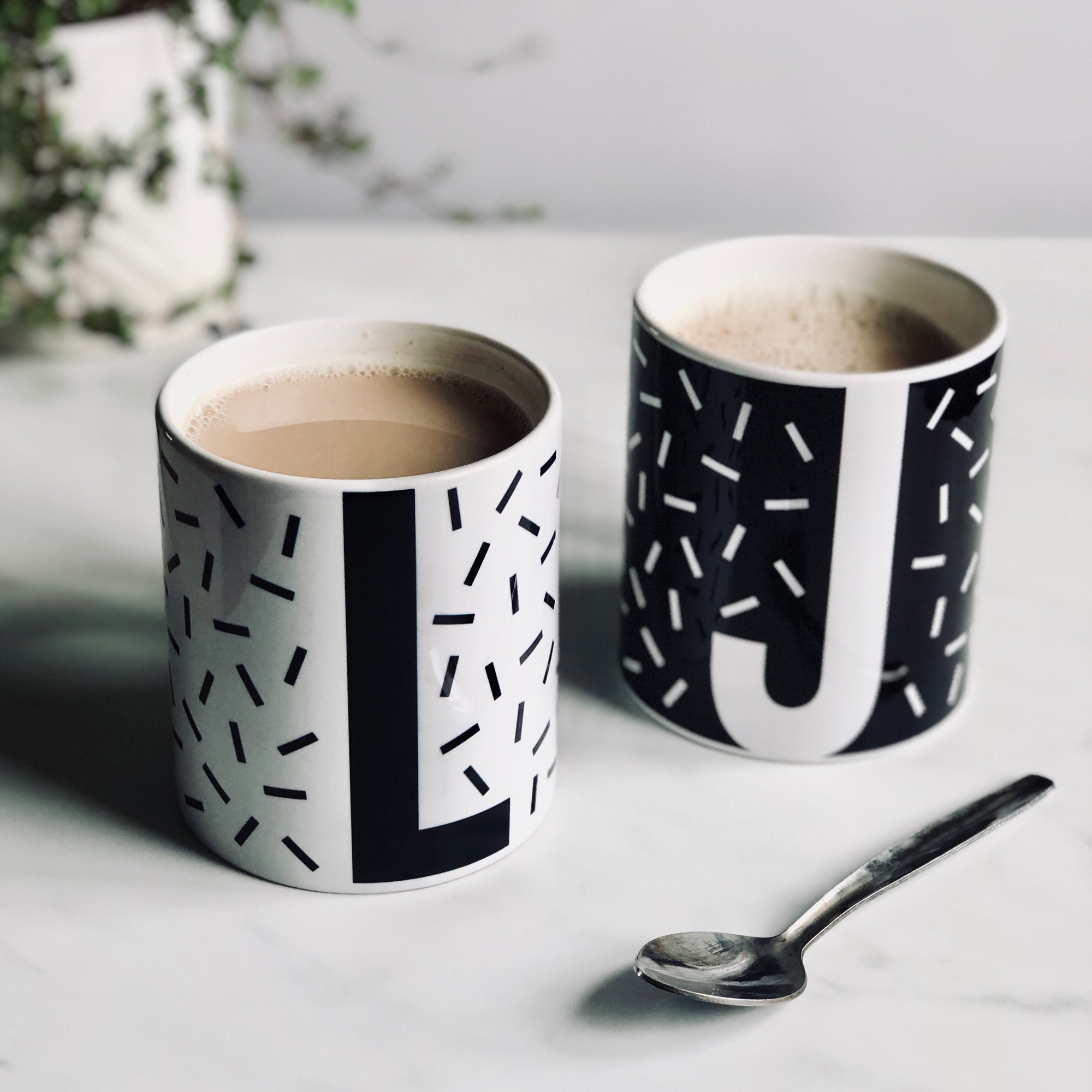 Personalised Initial Confetti Sprinkle Mug