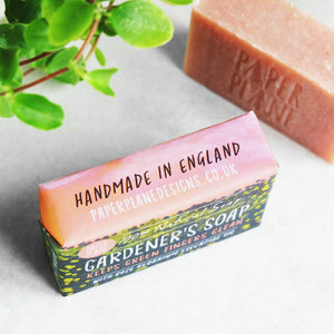 Rose Geranium Gardener's Soap 100% Natural Vegan