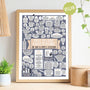 Personalised How To Cook Everything Vegan Print oak frame