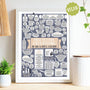 Personalised How To Cook Everything Vegetarian Print white frame