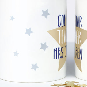 Personalised Star Teacher Mug grey